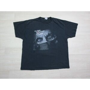 VTG The Eyes of Alice Cooper Band Tour 2004 T-Shirt (XL) Black Rock Concert Y2K